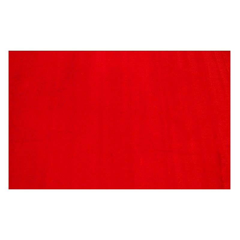 Fun Rugs LA Kids Solid Rug, Red, 4X6.5 Ft