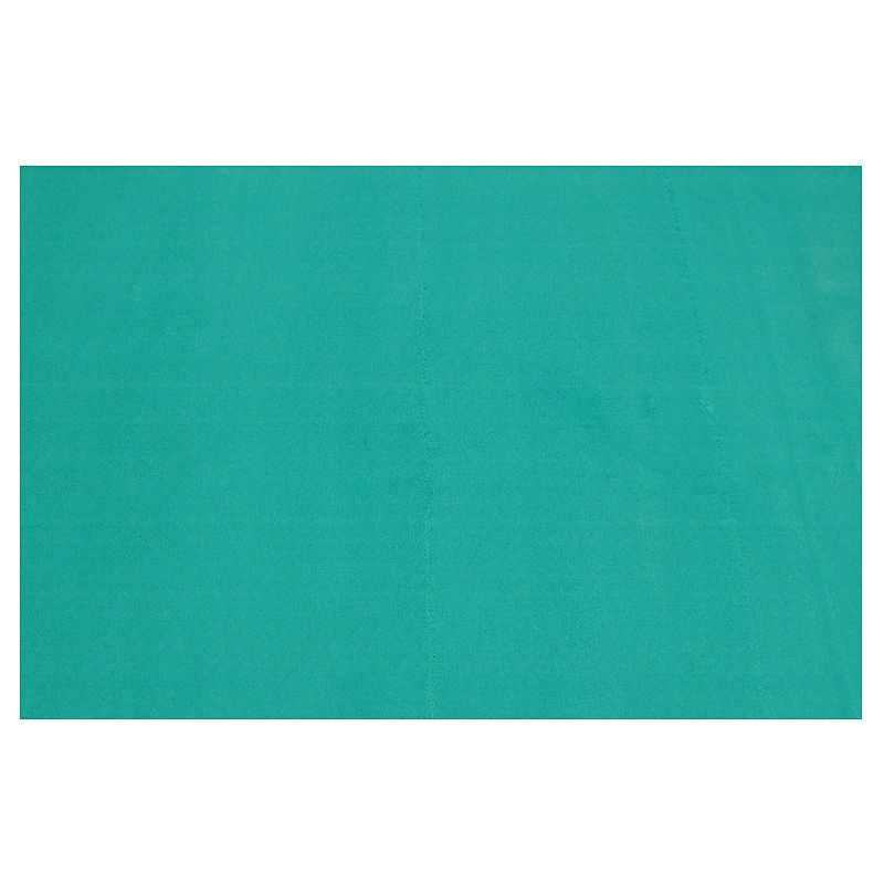 Fun Rugs LA Kids Solid Rug, Turquoise/Blue, 4X6.5 Ft