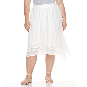 Plus Size AB Studio Crinkle Skirt