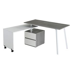 Techni Mobili Rolling Side Table Modern Desk