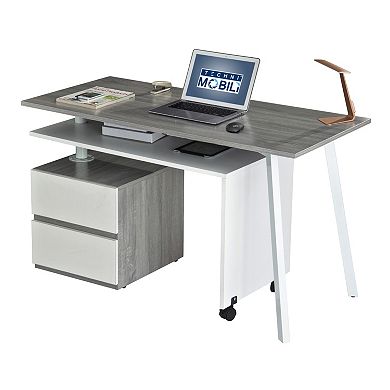 Techni Mobili Rolling Side Table Modern Desk