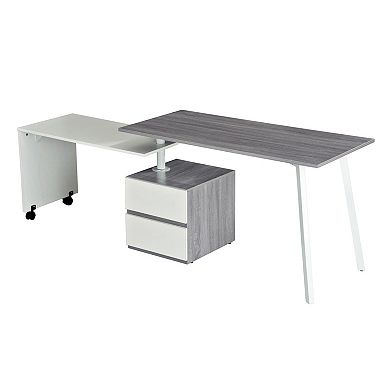 Techni Mobili Rolling Side Table Modern Desk