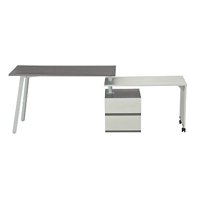 Techni Mobili Rolling Side Table Modern Desk