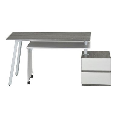 Techni Mobili Rolling Side Table Modern Desk