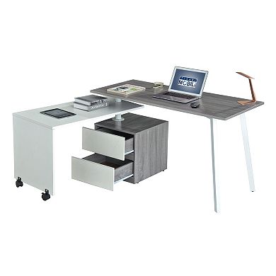 Techni Mobili Rolling Side Table Modern Desk