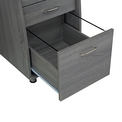 Techni Mobili Workstation 3-Drawer Desk 