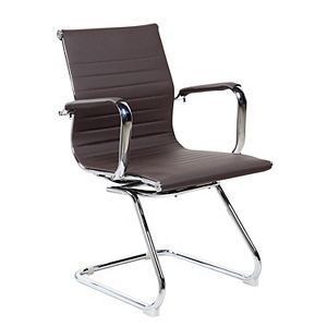 Techni Mobili Modern Faux-Leather Office Visitor Chair
