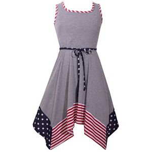 Girls 4-6x Bonnie Jean Americana Knit Sundress