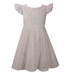 Girls 4-6x Bonnie Jean Lace Heart Back Dress