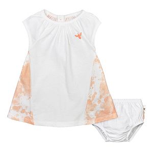 Baby Girl Burt's Bees Baby Organic Splatter Dress & Bloomer Set