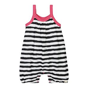 Baby Girl Burt's Bees Baby Organic Striped Romper