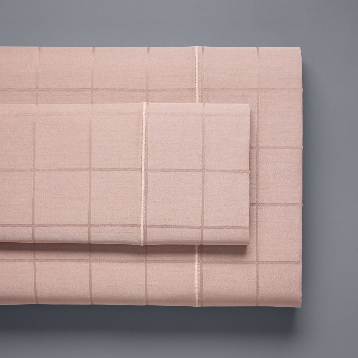 Simply Vera Vera Wang Pima Cotton 600 Thread Count Sheet Set with Pillowcases - Rose Plaid, FULL SET