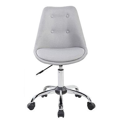 Techni Mobili Tufted Armless Desk Chair