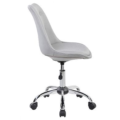 Techni Mobili Tufted Armless Desk Chair