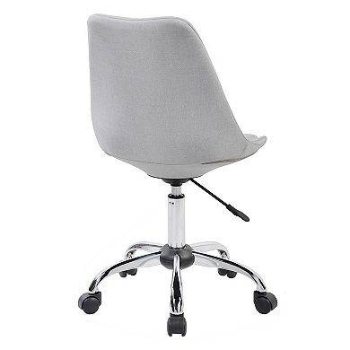 Techni Mobili Tufted Armless Desk Chair