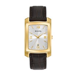 Bulova Men's Classic Leather Watch - 97B162