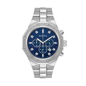 Bulova Men's Diamond Stainless Steel Chronograph Watch - 96D138