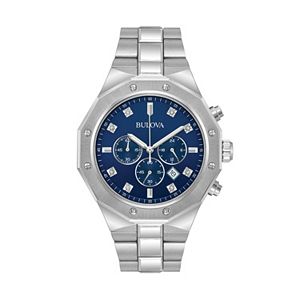 Bulova Men's Diamond Stainless Steel Chronograph Watch - 96D138