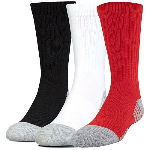 Boys Under Armour 3Pack HeatGear Crew Socks