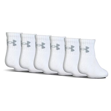 Kids Under Armour 6-Pack Quarter-Crew Socks