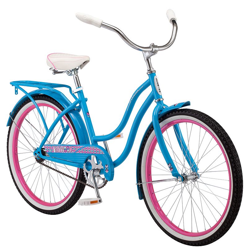 Girls Schwinn Baywood 24-Inch Cruiser Bike, Blue