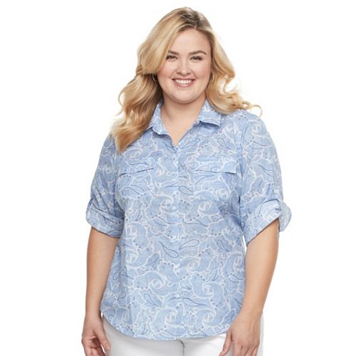 croft and barrow plus size shirts