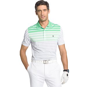 Men's IZOD Longleaf Classic-Fit Engineer-Striped Performance Golf Polo