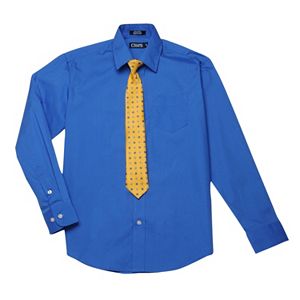 Boys 8-20 Chaps Shirt & Dot Tie Set
