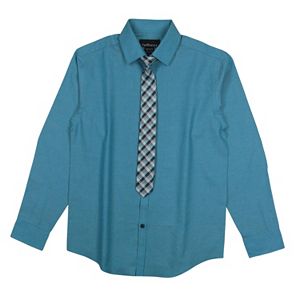 Boys 8-20 Van Heusen Iridescent Shirt & Tie Set