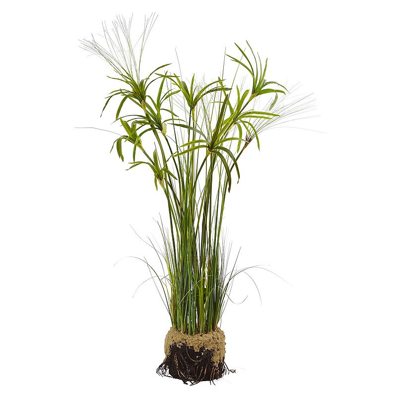 nearly natural Papyrus Plant Artificial Arrangement, Green