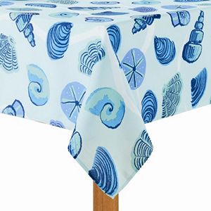 Celebrate Summer Together Seashells Tablecloth