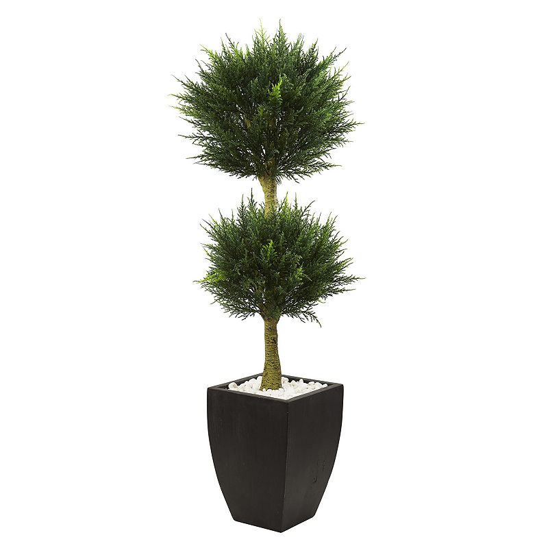 nearly natural Artificial 4.5-ft. Cypress Topiary, Green