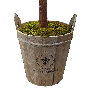 nearly natural Artificial 4.5-ft. Olive Topiary Tree