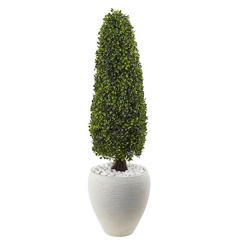 nearly natural Artificial 41-in. Boxwood Topiary