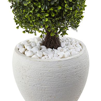 nearly natural Artificial 41-in. Boxwood Topiary