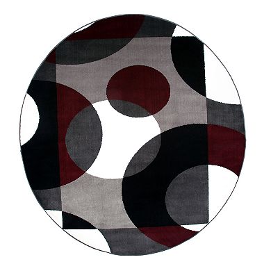 World Rug Gallery Alpine Modern Circles Rug