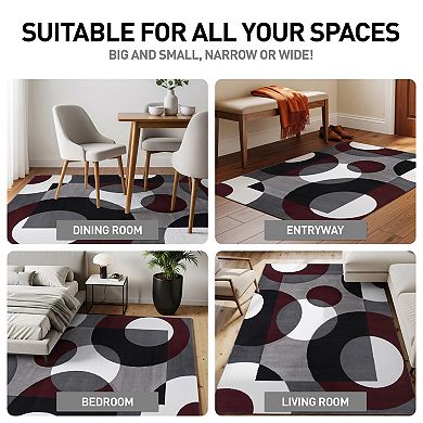 World Rug Gallery Alpine Modern Circles Rug