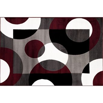 World Rug Gallery Alpine Modern Circles Rug