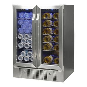 NewAir 18-Bottle & 60 Can Dual Zone Wine & Beverage Cooler