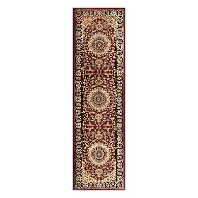 World Rug Gallery Alpine Traditional Framed Floral Rug