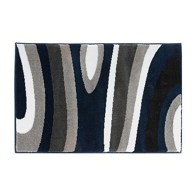 World Rug Gallery Alpine Contemporary Modern Waves Rug