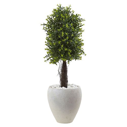 nearly natural Artificial 40-in. Ixora Topiary