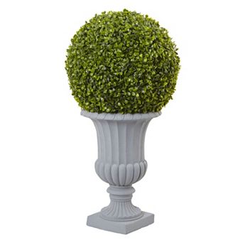 nearly natural Artificial 2.5-ft. Boxwood Topiary