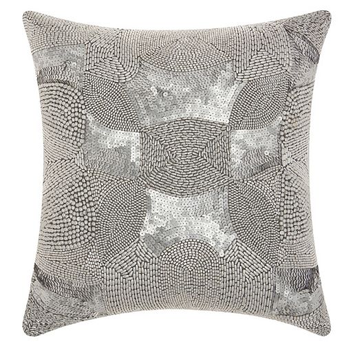 Mina Victory Lumin Antique Beading Throw Pillow