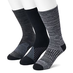 Men's Croft & Barrow® 3-pack True Comfort Crew Socks