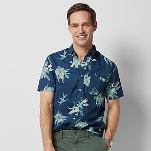Men's SONOMA Goods for Life™ Flexwear Modern-Fit Plaid Stretch Button-Down Shirt