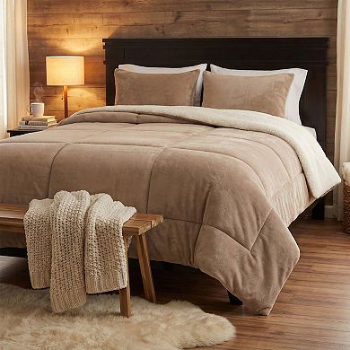 Portsmouth Home Sherpa Fleece Comforter Set