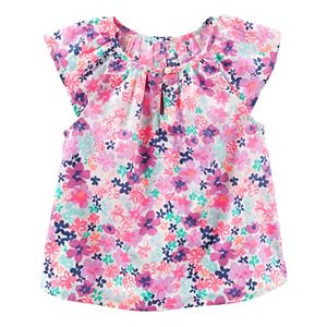 Girls 4-8 OshKosh B'gosh® Print Keyhole-Accent Top