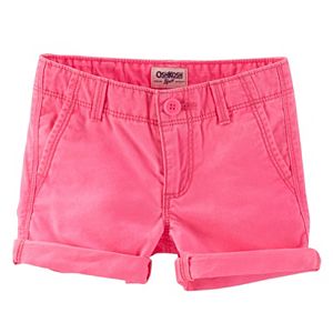 Girls 4-8 OshKosh B'gosh® Solid Twill Rolled Cuff Shorts