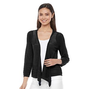 Women's Dana Buchman Pointelle Flyaway Cardigan